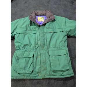 WearGuard Mens Vintage Insulated Parka Jacket 2XL Green hood 1452 Heavyweight